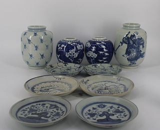 Antique Asian Porcelain Grouping.