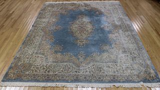 Vintage And Finely Hand Woven Roomsize Kerman