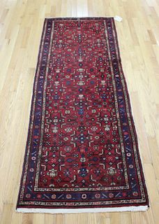 Vintage And Finely Hand Woven Runner / Carpet