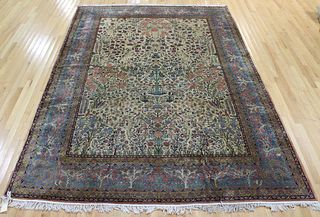 Large And Finely Hand Woven Antique Carpet.