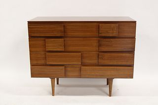 An Unsigned Chest Of Drawers After Gio Ponti.