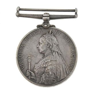 Queen's Sudan Medal, renamed and engraved to '2496. Pte. W. Rolfe 2/R. Bde:' <br><br>