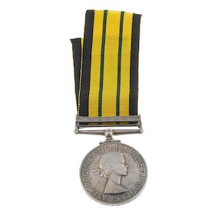 Africa General Service Medal, Elizabeth II, Kenya clasp, named to '22954376 Sgt. G. R. Kerswell. R.A