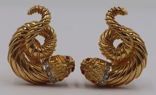JEWELRY. Pair of Ilias Lalaounis Chimera Earrings.