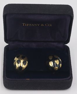JEWELRY. Tiffany & Co. 18kt Gold and Enamel