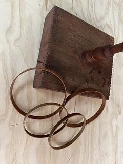 Hardwood Stand With Rings