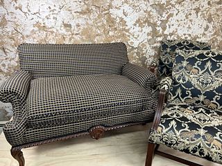 Sofa and Pair of Armchairs
