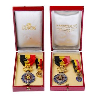 Belgium, Labour Decoration, 1st Class, cased with miniature. (2). <br><br>