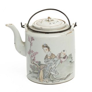 Chinese antique hand painted teapot