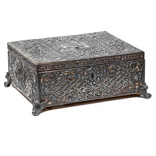 Rare Sultan's Large Ottoman Silver(900) Jewelry Presentation Box