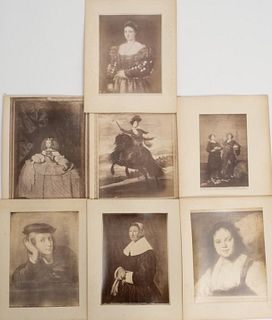 Group of Portrait Albumen Prints