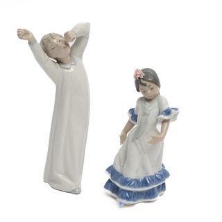 Pair of Lladro Porcelain Figures