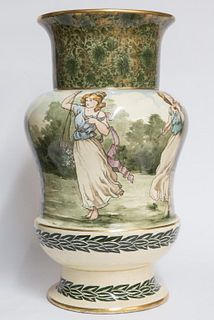 A. Peirce Rare Large Royal Doulton Floor Vase