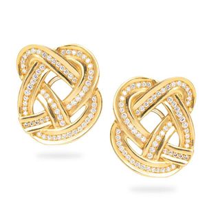 Angela Cummings for Tiffany &amp; Co. Diamond, Gold Earrings