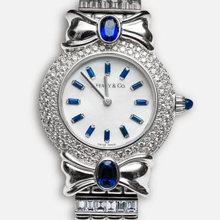 Tiffany &amp; Co Diamond, Sapphire and 18K Watch