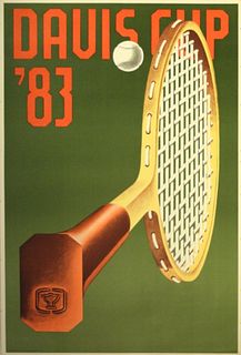 Konrad Klapheck - Davis Cup 1983 (Vintage Poster)