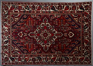 Semi-Antique Persian Bakhtiari Carpet, 6' 10 x 9' 8.