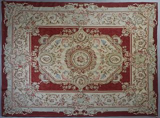 Aubusson Style Carpet, 20th c., 7' 11 x 10 ' 2.