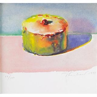 Wayne Thiebaud - Untitled Cake from Private Drawings