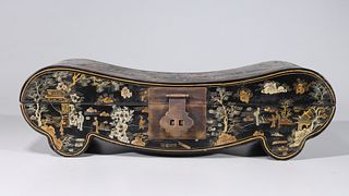 Chinese Lacquered Pillow Box
