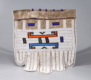 African Beaded Leather Apron