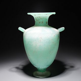 Large Murano Glass Scavo Vase