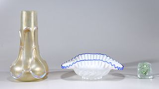 Group of Three Assorted Glasswares