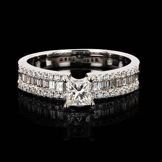 Diamond 18K White Gold Ring