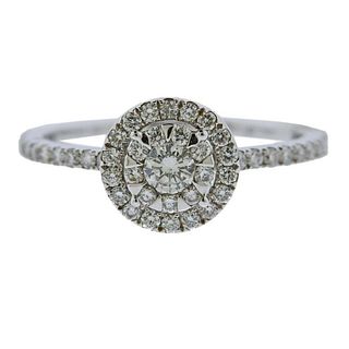 Memoire 18k Gold Diamond Engagement Ring
