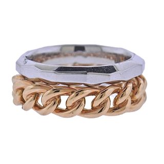 Pomellato 18k Gold Chain Band Ring