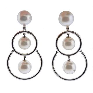 Assael 18k Gold Pearl Drop Earrings