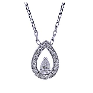Fred Paris Lovelight 18k Gold Diamond Pendant Necklace