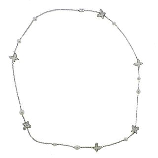 Mimi Milano Freevola 18k Gold Pearl Necklace