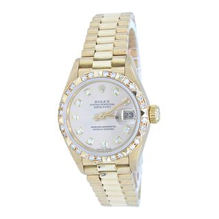Rolex President 18k Gold Diamond Watch ref. 69258