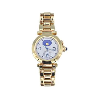 Cartier Pasha Gold MoonPhase Perpetual Calendar Watch 30001