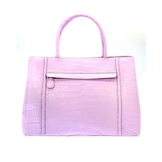 Nancy Gonzalez Resort Pink Crocodile Leather Handbag