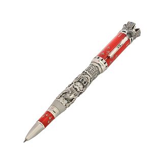 Montegrappa Queen Night At the Opera Silver Resin Rollerball Pen