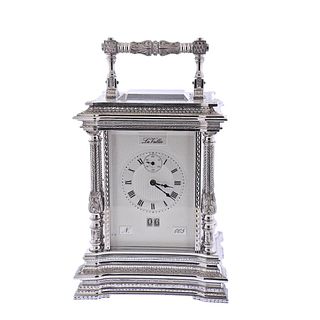La Vallee Sterling Silver Desk Clock 
