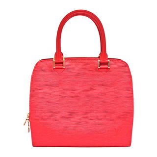 Louis Vuitton Red Epi Leather Pont Neuf Bag