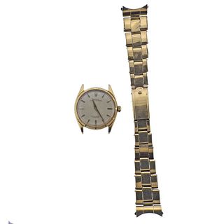 Vintage Rolex Oyster Perpetual 14k Gold Automatic Watch 6565