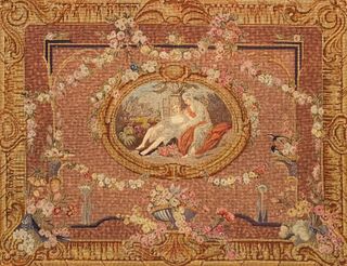 19th Century French Aubusson Tapestry Panel