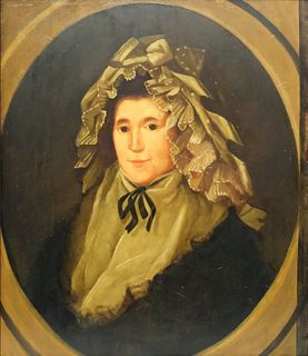 American School, Portrait of a Woman in Bonnet