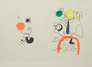 Joan Miro, "Derriere le Miroir" Poster