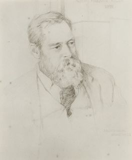 J. Alden Weir, "Portrait of Albert Pinkham Ryder"