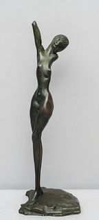 Ernst Fuchs (1930-) Bronze Sculpture "Daphne"