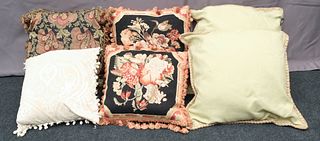 Large Lot of Decorative Vintage Throw Pillows