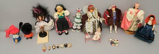 Box Of Vintage Dolls from Around the World