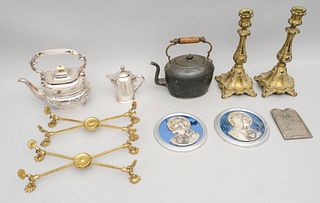 Lot of Antique Silverplate and Metalware