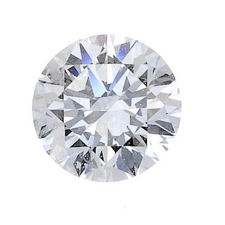 (179423) A loose brilliant-cut diamond, weighing 0.50ct. Accompanied by report number 2156608863, da