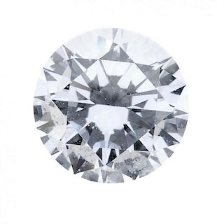 (179423) A loose brilliant-cut diamond, weighing 0.50ct. Accompanied by report number 2156843230, da